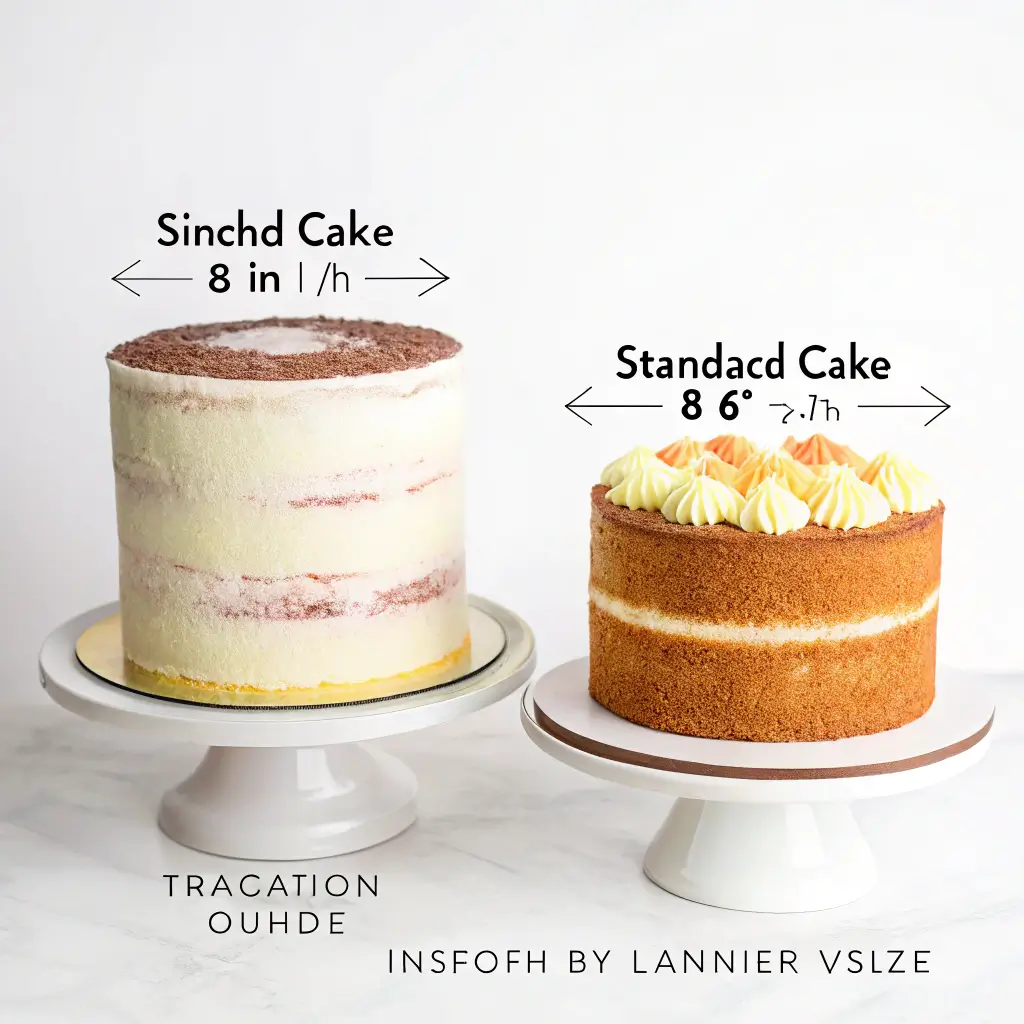 6-inch cake compared to standard 8-inch cake